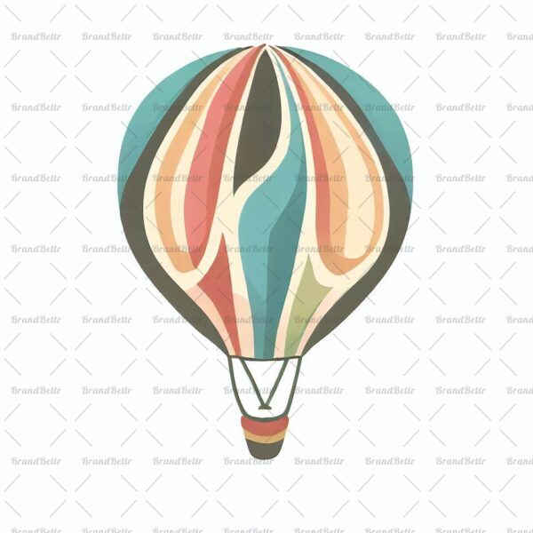 Verspielter Heißluftballon